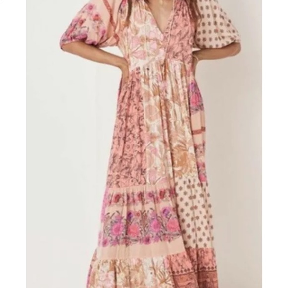 Spell Dresses & Skirts - Spell Renew Patchwork Gown in Blush (size M/L)